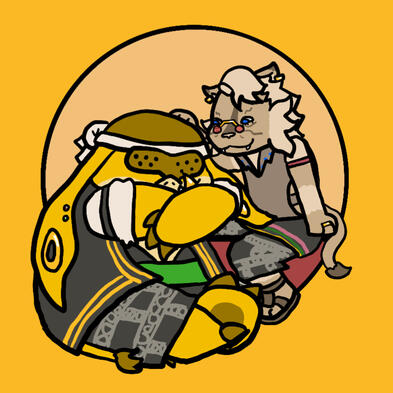 Two halves of a whole sharing a quiet moment.